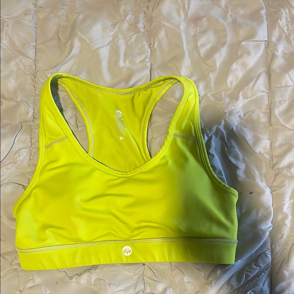 Bright Yellow Sports Bra